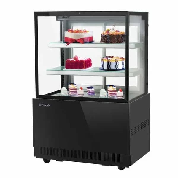 Turbo Air TBP36-54FN-B Refrigerated Black Bakery Display Case 35-3/8"W