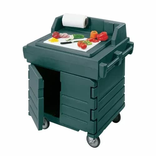 Cambro KWS40192 Camkiosk Granite Green Serving Counter 40-1/2"W X 33"D X 45-1/2"H