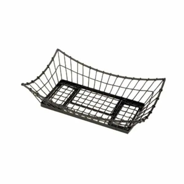 Tablecraft GMT2113 Black Metal Grand Master Transformer Rectangular Basket 21" x 13" x 5-1/2"