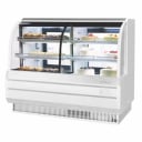 Turbo Air TCGB-72CO-W-N Combination Refrigerated/Dry White Bakery Display Case 72-1/2"W