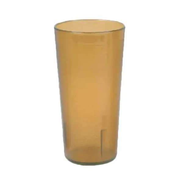 Thunder Group PLTHTB032TA Amber 32 oz. Plastic Tumbler Glass | Case of 12