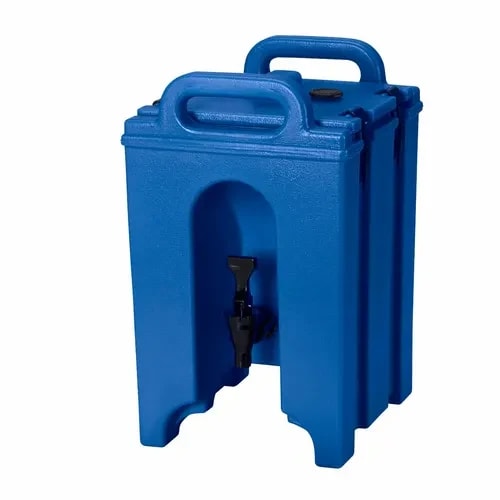 Cambro Camtainer 100LCD186 1-1/2 Gallon Insulated Navy Blue Beverage Dispenser — main image