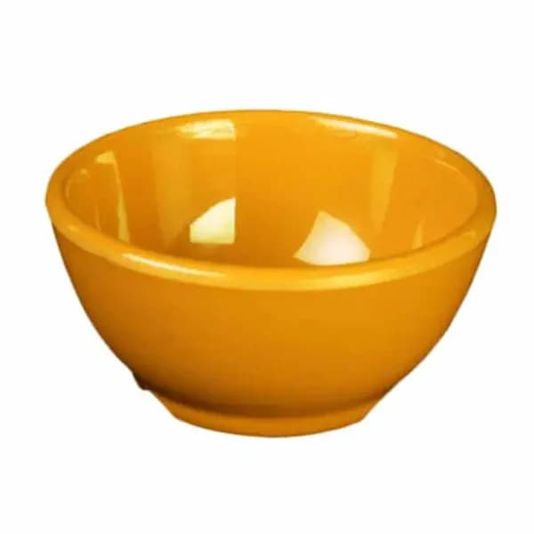 Thunder Group CR5804YW Yellow 10 oz. Melamine Soup Bowl | Case of 12