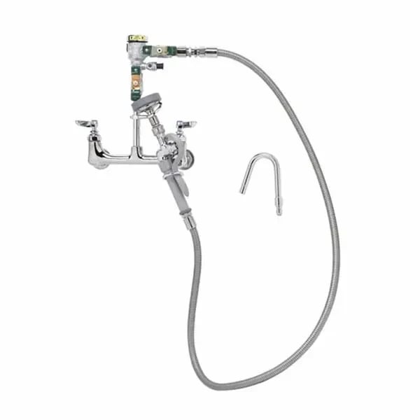 T&S B-2892-QDSV 8" Wall Mount Pot and Kettle Filler Faucet with 68" Hose
