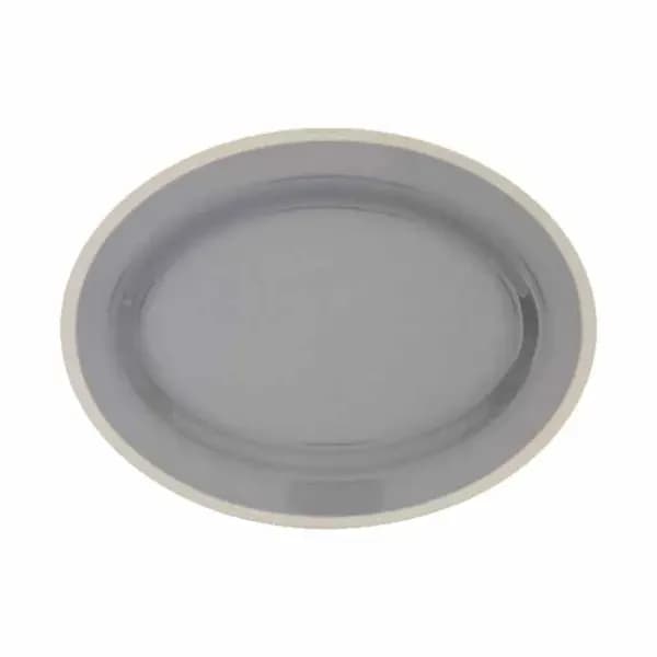 Thunder Group SD2118H Graham 18" x 13-1/2" Oval Melamine Platter | Case of 2