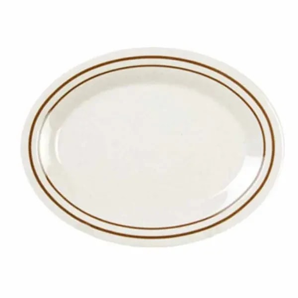 Thunder Group AD221AA Arcadia 14 oz., 11-1/2" x 8" Oval Melamine Platter | Case of 12 — main image
