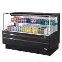Turbo Air TOM-60L-UF-B-2S-N Black Horizontal Open Display Case Merchandiser 58-3/4"W