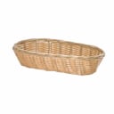Tablecraft 1117W Natural Oblong Woven Basket 9" x 4" x 2-1/4 | Case of 12