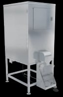 Kloppenberg DISP-500 Freestanding Ice Bagging/Dispensing Bin 647 Pound Capacity Foot Pedal Actuation Cube Style Ice — 110V, 1PH