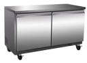 Serv-Ware UCF-60-HC-T Under-Counter Freezer 61", 15.5 cu.ft.