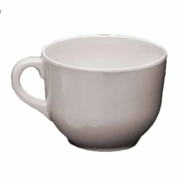 Restaurant Glassware — Thunder Group PS9475W Passion White 23 oz. Melamine Mug/Cup | Case of 6