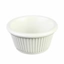 Thunder Group ML509B1 Bone 2 oz. Fluted Melamine Ramekin | Case of 12
