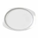 Thunder Group NS215W NuStone White 15" x 10-5/8" Rectangular Melamine Platter | Case of 12