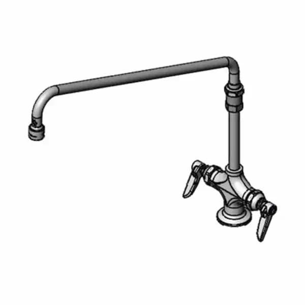 T&S Brass B-0270-144XVF22 T&S Single Hole Double Pantry Mixing Faucet