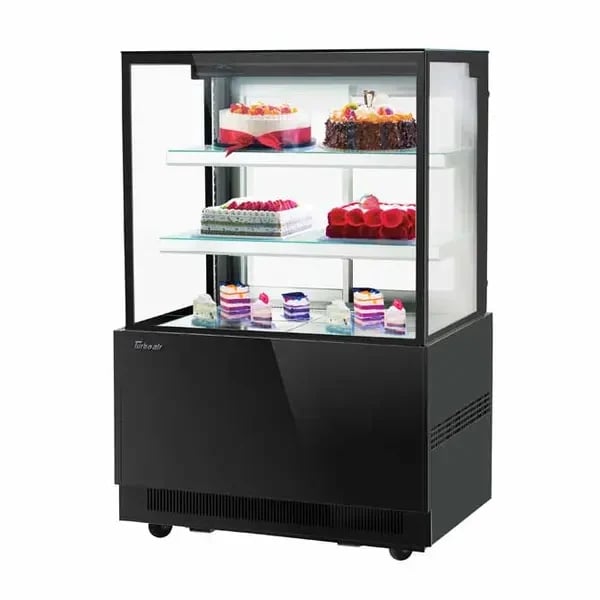 Turbo Air TBP36-54NN-B Refrigerated Black Bakery Display Case 35-3/8"W