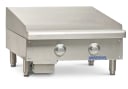 Imperial ITG-24-E Pro Series Electric Countertop Griddle 24 Inch Wide Thermostatic Control Rectangle Polished Steel 0.5 Inch Thick Plate Heavy-Duty — 480V, 3PH