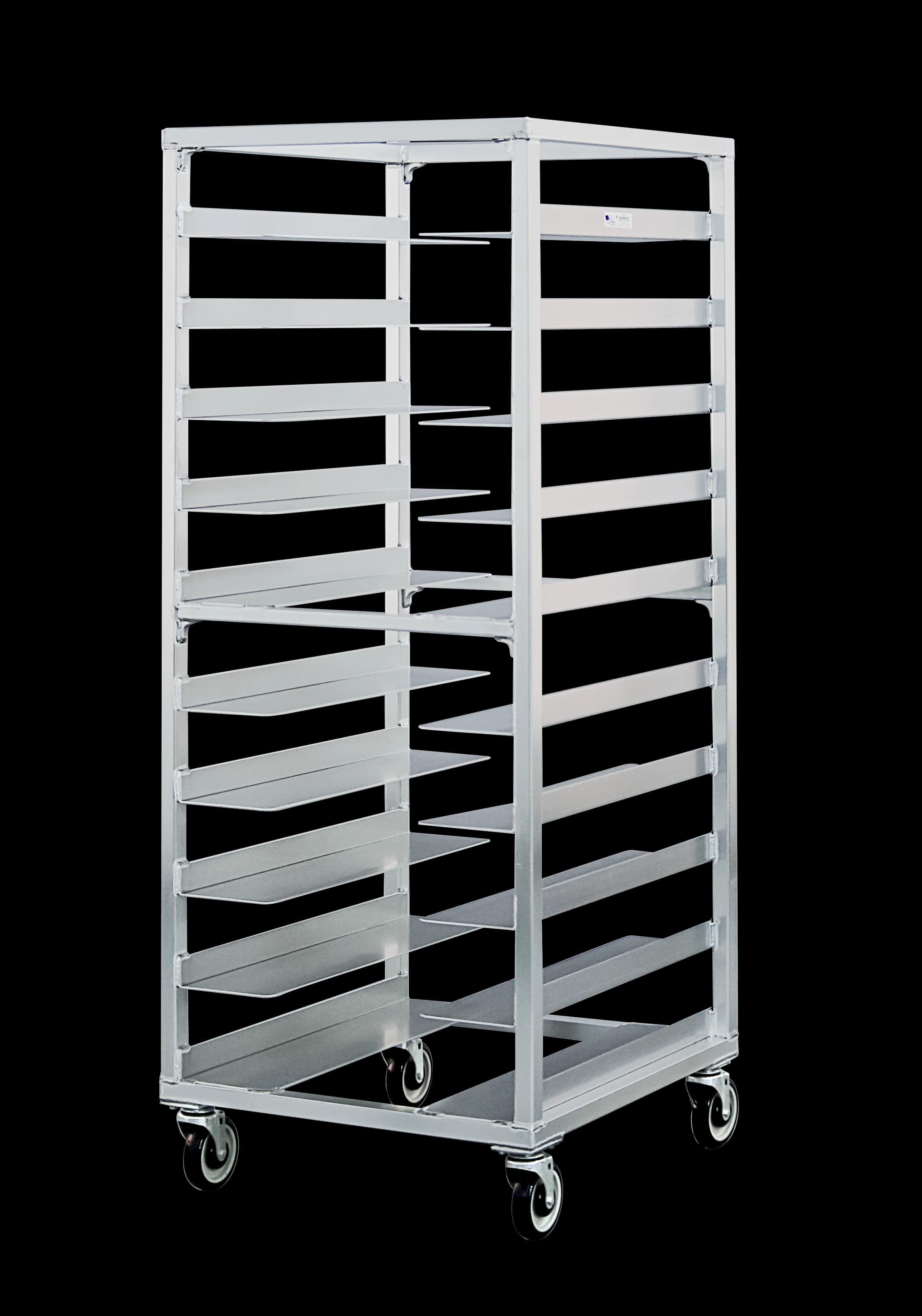 Carter-Hoffmann O1610 ® Portable Aluminum Pan Rack Single Width Mobile Style End-Loaded 10 Pan Capacity