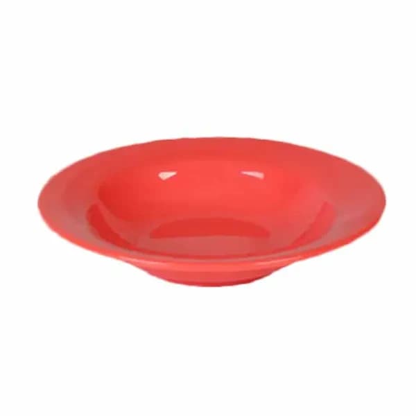 Thunder Group CR5077RD Orange 8 oz. Melamine Salad Bowl | Case of 12