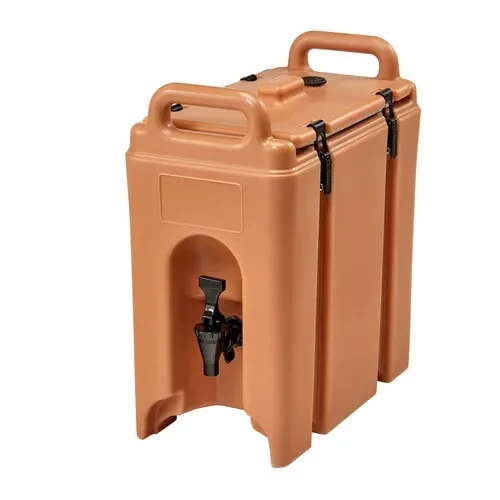 Cambro Camtainer 250LCD157 2-1/2 Gallon Insulated Coffee Beige Beverage Dispenser — main image
