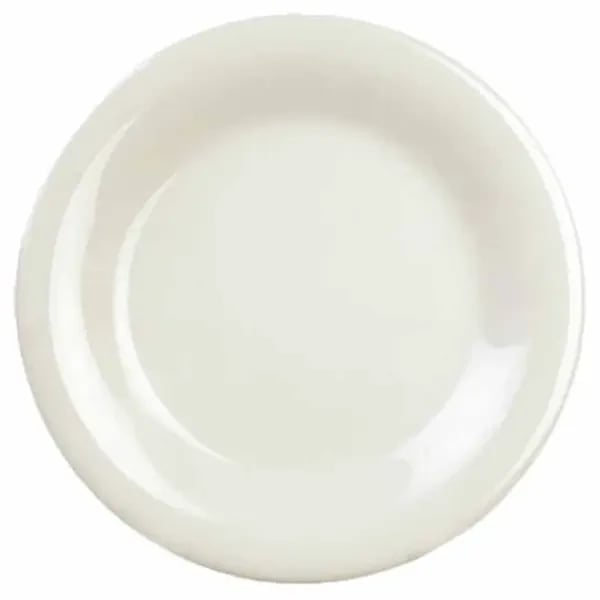 Restaurant Glassware — Thunder Group CR012V Ivory 11-3/4" Melamine Plate | Case of 12