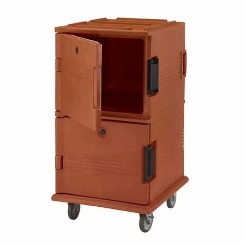 Cambro UPC1600402 Ultra Cam Cart Insulated Brick Red Front Loader Food Carrier