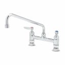T&S B-2280 8" Deck Mount Double Pantry Faucet with 12" Swing Spout Nozzle
