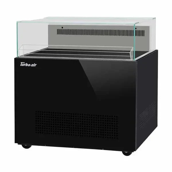 Turbo Air TOS-40NN-B Open Black Sandwich and Cheese Display Case Merchandiser 40"W — main image