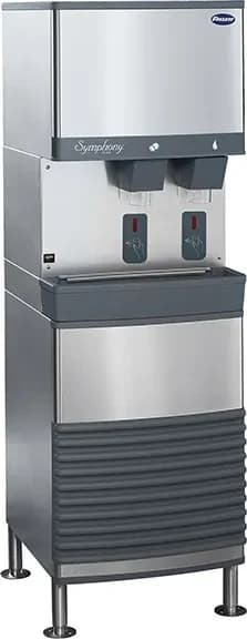 Follett 50FB414A-S Symphony Plus™ Freestanding Ice and Water Dispenser 425 Pound Daily Production 50 Pound Storage SensorSAFE™ Dispense Nugget Style Ice — 115V, 1PH