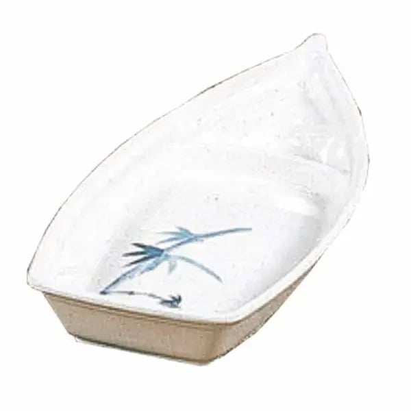 Thunder Group 8005BB Blue Bamboo 22 oz. Sushi Boat | Case of 12