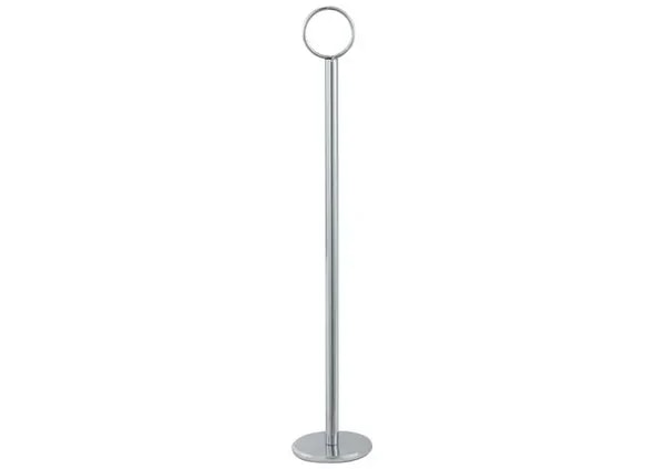 Winco TBH-12 Chrome 12" Table Number / Card / Menu Holder — main image