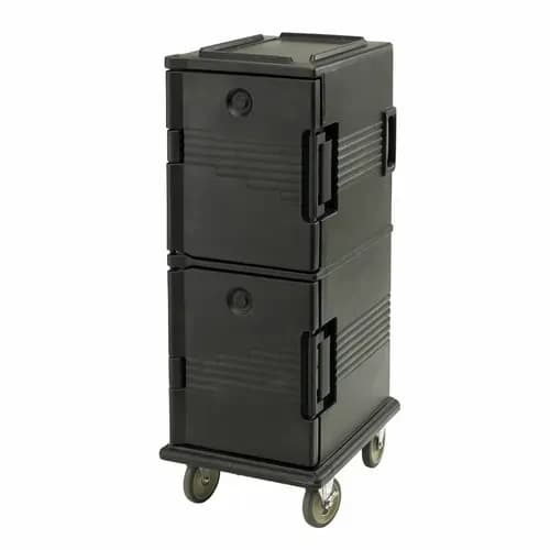 Cambro UPC800110 Ultra Cam Cart Insulated Black Front Loader Food Carrier