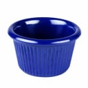 Thunder Group ML507CB1 Cobalt blue 1-1/2 oz. Fluted Melamine Ramekin | Case of 12