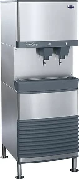 Follett 110FB414W-L Symphony Plus™ Freestanding Ice and Water Dispenser 425 Pound Daily Production 90 Pound Storage Lever Dispense Nugget Style Ice — 115V, 1PH