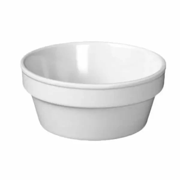 Restaurant Glassware — Thunder Group NS503W NuStone White 4 oz. Melamine Ramekin | Case of 12