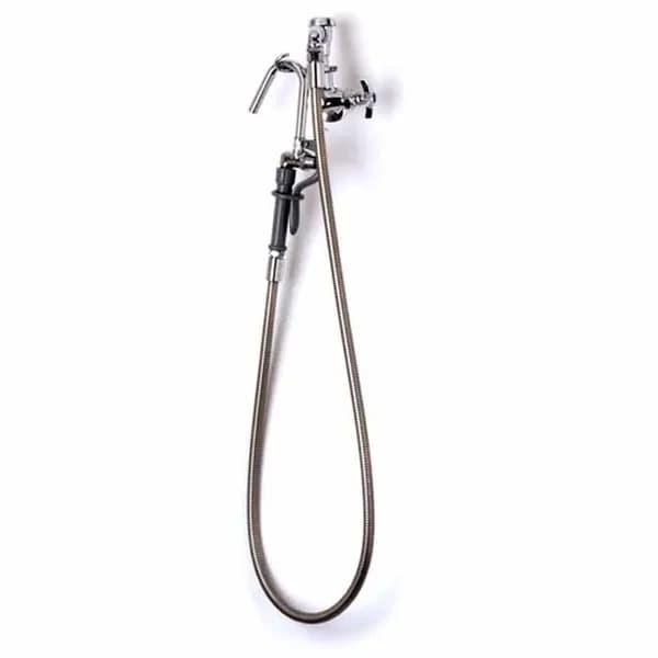 T&S Brass B-0605-CR T&S Wall Mount Pot and Kettle Filler Faucet with 68" Hose