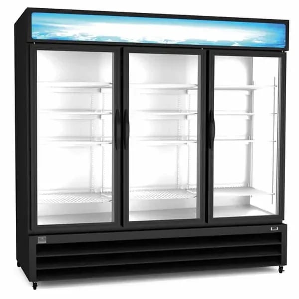 Kelvinator KCHGM72F 72 cu. ft. 3-Swinging Door Freezer Merchandiser 81"W