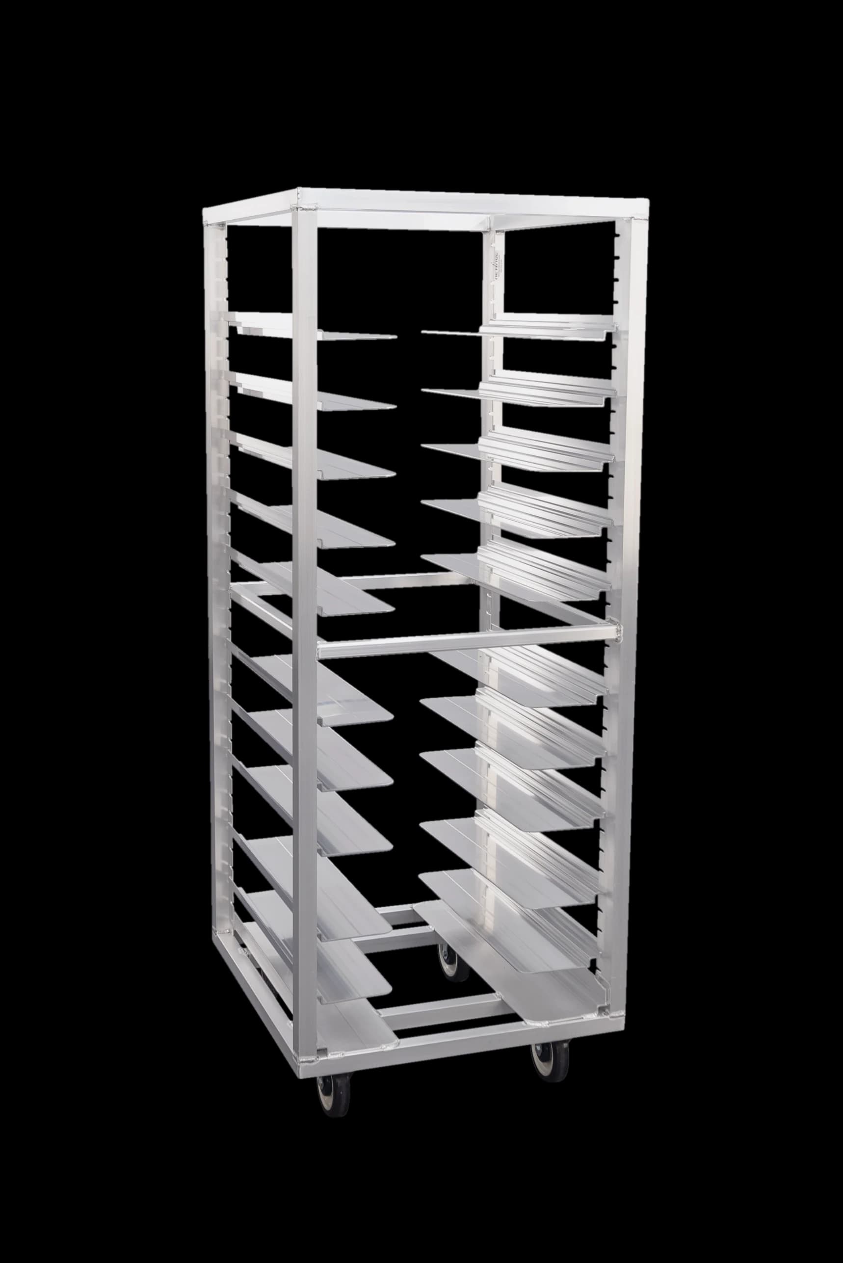 Carter-Hoffmann O8631V ® Portable Aluminum Pan Rack Single Width Mobile Style End-Loaded 31 Pan Capacity