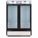 Maxx Cold MXM2-48FHC-ICE 48 cu. ft. White 2-Swing Door Bagged Ice Freezer Merchandiser 54"W