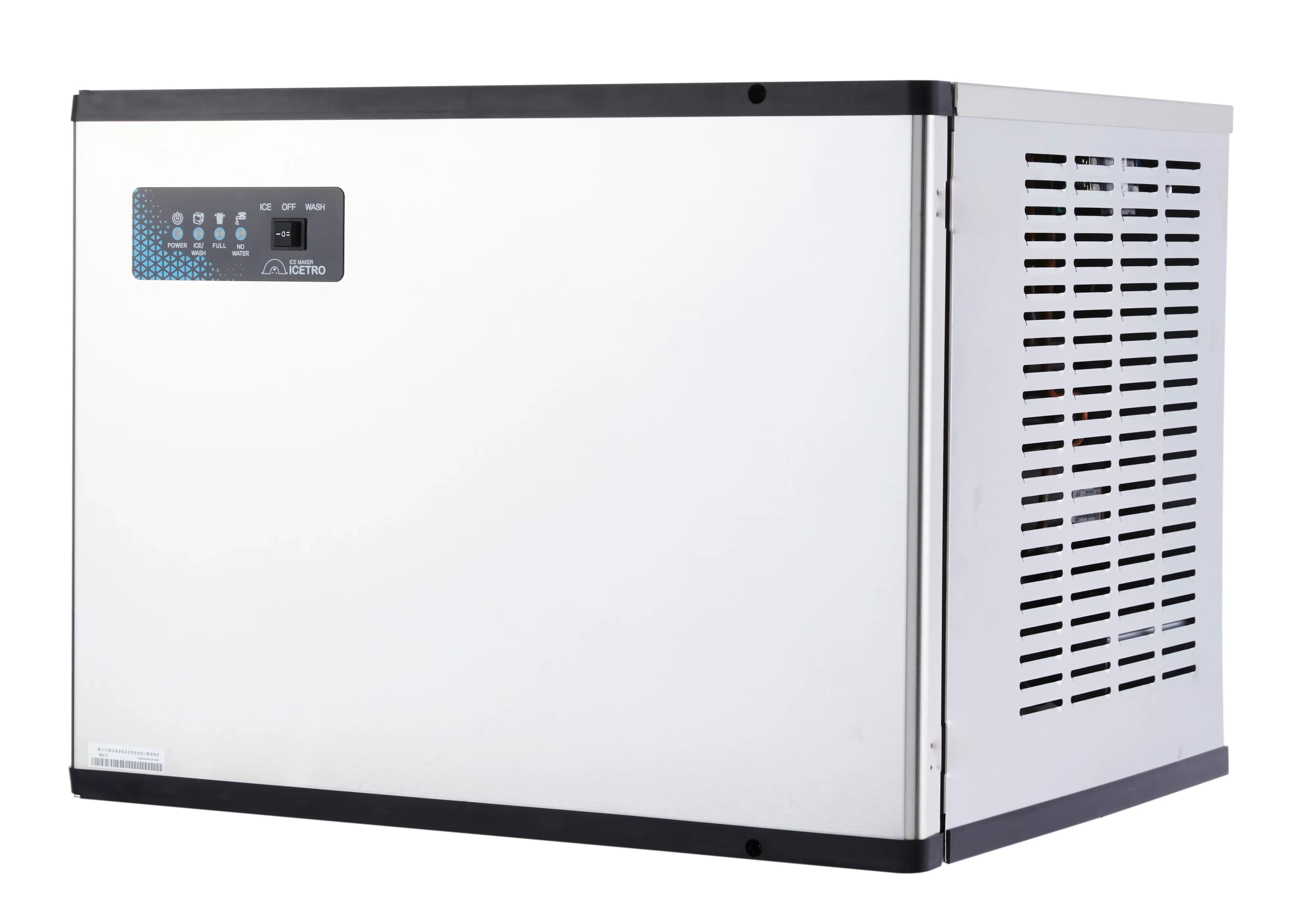 Icetro IM-0460 IM-0460-AH Modular Ice Machine Air Cooled Condenser Up To 444 Pounds Per Day Production Capacity Cube, Half Cube Style Ice — 115V, 1PH