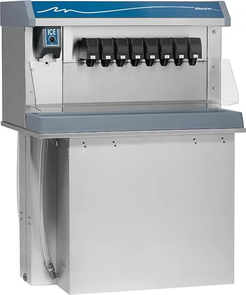 Follett VU300B8RP Vision™ Series Drop-In Ice and Beverage Dispenser 300 Pound Storage Push-Button Dispense Cube, Nugget Style Ice — 115V, 1PH