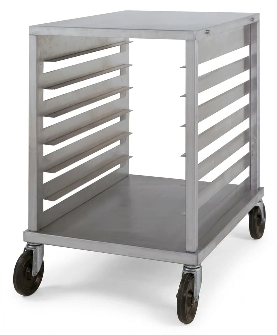 Nu-Vu SB-1 ® Portable Aluminum Pan Rack Single Width Knock-Down Style End-Loaded 7 Pan Capacity