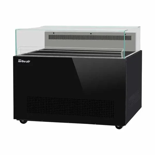 Turbo Air TOS-50NN-B Open Black Sandwich and Cheese Display Case Merchandiser 50"W — main image