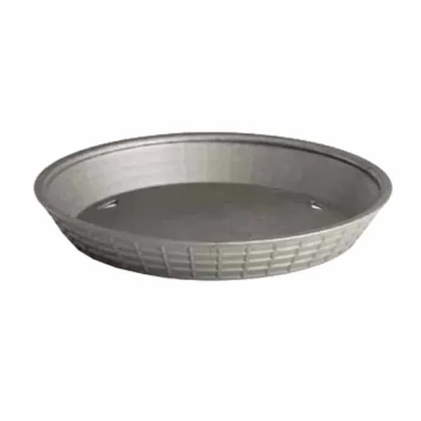 Tablecraft 13759GM Gunmetal Round Platter Basket 9" x 1-1/4" | Case of 12
