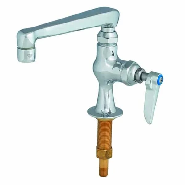 T&S Brass B-0208-CR T&S Single Hole Deck Mount Temp Faucet with 6" Spout Faucet