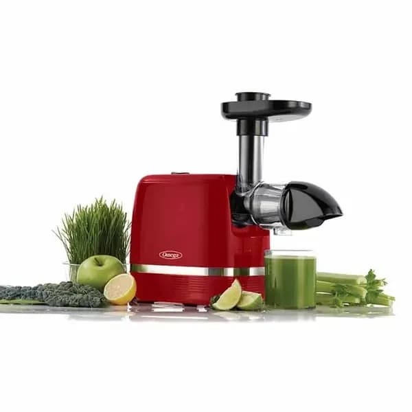 Omega H3000RED Cold Press 365 Red Horizontal Slow Masticating Juicer