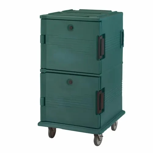 Cambro Ultra Cam Cart UPC1600SP192 Insulated Granite Green Front Loader Food Carrier — main image