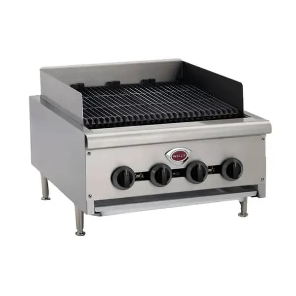 Wells HDCB-1230G Heavy Duty 40,000 BTU Radiant Gas Charbroiler 14"W