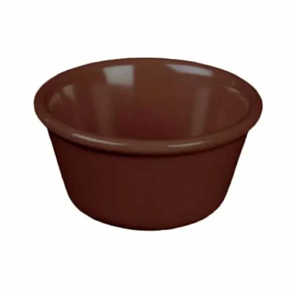 Thunder Group ML538C1 Chocolate 4 oz. Melamine Ramekin | Case of 12