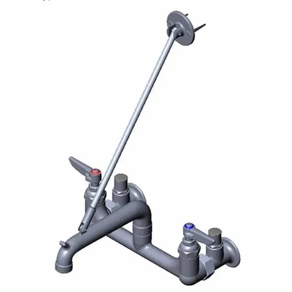T&S B-0661-RGH 8" Wall Mount Service Sink Faucet — main image