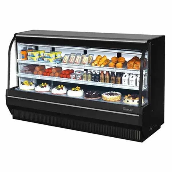Turbo Air Cooler Parts — Turbo Air TCDD-96H-B-N Refrigerated Black Deli Case 96-1/2"W